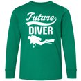 thumbnail image 3 of Inktastic Future Diver Scuba Diving Long Sleeve Youth T-Shirt, 3 of 5