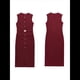 thumbnail image 2 of Vestido Formal de Negocios para Mujer 2025, Sin Mangas, con Botones, Elegante, para Oficina, con Cinturón. Vino Tinto XS, 2 of 5