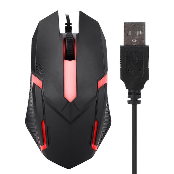 Ratón, MS11 1600DPI Ratón Gamer con retroiluminación con Cable Ratón con Cable Probado y Confiable