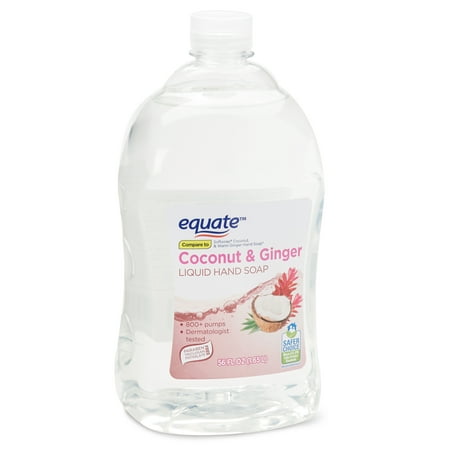 (2 pack) Equate Liquid Hand Soap, Coconut Ginger, 56 (Best Liquid Soap Recipe)
