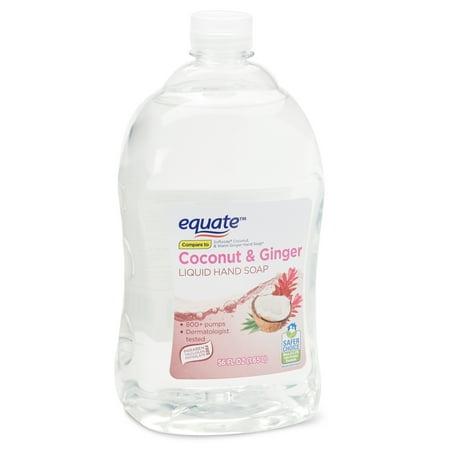 Hand Wash Coconut - (2 pack) Equate Liquid Hand Soap, Coconut Ginger, 56 Oz
