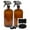 Amber Brown, variant on Cornucopia Brands 32oz Amber Glass Spray Bottles (2-Pack); Brown Bottles w/ 3-Setting Trigger Sprayers; Includes Caps for Storage