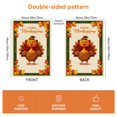 thumbnail image 2 of Thanksgiving Holiday Porch Flags, Pumpkins Thanksgiving Day Durable Camping Flags for Campsite 28x40inch, Happy Thanskgiving Versatile Porch Decor Decoration for Balcony Home House Yard, 2 of 6