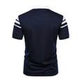 thumbnail image 5 of Enridrech Men's Collared Shirts Casual Stylish Short Sleeve Tops for Men Comfortable Stretch Color Block Shirt, 5 of 7