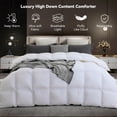 thumbnail image 3 of Edredón SNOWMAN Premium Down King, 1300 g, 106 x 90 cm, color blanco, 3 of 6