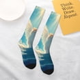 thumbnail image 6 of Bingfone Compression Socks for Women and Men Long Socks for Running Athletic Cycling Nurse-Sunshine Cute Winged Cat, 6 of 8