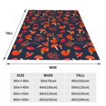 thumbnail image 3 of Honeii Autumnal Forest Print Fleece Blanket - Throw Blanket for Bed, Sofa, Couch, Camping, and Travel , Microplush Ultra Soft Warm Blanket-80"x60", 3 of 7