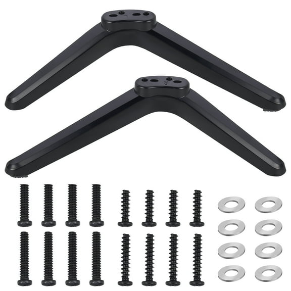 Abaima TV Legs for TCL Roku TV Stand Legs,Replacement Black Legs for TCL Smart TV Base Stand for 32 40 49 50 55 Inch with Screws(Black)