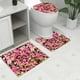 thumbnail image 2 of Alfombrilla de baño en forma de U, alfombrilla estampada moderna, juego de tres piezas para la puerta del baño., 2 of 7