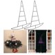 thumbnail image 4 of 2 Piezas de Calabaza de Halloween/Sombrero de de Alambre de Metal para Halloween, Navidad, Manualidades de Bricolaje, Decoraciones de Puerta de Pared de Año, 4 of 5