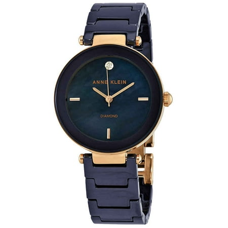 Anne Klein Navy Mother of Pearl Dial Ladies Watch AK/1018RGNV