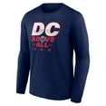 thumbnail image 2 of Men's Navy Washington Wizards Announcer Long Sleeve T-Shirt, 2 of 3