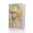 thumbnail image 2 of Vincent van Gogh Art Card Self Portrait with Straw Hat, 2 of 3