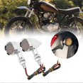 thumbnail image 5 of 2Pcs Motorcycle Turn Signal Lamp Brake Light Vintage Grille Modification Accessory, 5 of 5