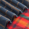 thumbnail image 4 of Berkshire Life Reversible Printed Hampshire Throw, Oversized, Angela Hazy Plaid, 4 of 7