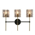 thumbnail image 3 of LNC Tucana 5.9-in 3-Light Matte Black LED Modern/Contemporary Vanity Light, 3 of 5