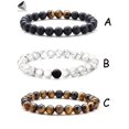 thumbnail image 4 of PULLIMORE 8mm Tiger Eye Stone Bracelets for Men Women Elastic Gemstones Healing Energy Yoga Bracelet Bangle, 4 of 8