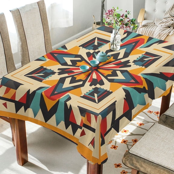 BZSMCE Square Tablecloth Colorfull Texture Pattern Pattern Tableclothes