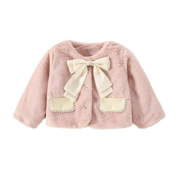 Winter Saving Clearance! VERUGU Girls Winter Coat Waterproof Fleece Lined Thick Down Coats Puffy Cotton Jackets with Hood Pink 100