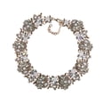 thumbnail image 4 of Gargantilla retro gruesa con diamantes de imitación, accesorios de ropa con purpurina, elegantes regalos de fiesta, regalo de novia, joyería de Blanco, 4 of 9