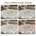 thumbnail image 7 of ODIKA 8'x10' Washable Area Rug Large Vintage Beige Ornate Distressed Motifs Dining Table Are for King Size Bedroom Under Bed, Master Suite, Non-Shedding, Easy Care, 7 of 7