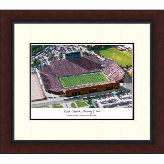 Campusimages IA997LR Lowa Hawkeyes Kinnick Stadium Legacy Alumnus Framed Lithograph