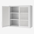 thumbnail image 4 of Royard Oaktree Metal Wall Cabinet with Glass Doors, Medicine Cabinet w/Shelves for Kitchen Bathroom, 4 of 7