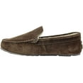 thumbnail image 2 of Clarks Mens Venetians  Moccasin Faux Fur Lined Slipper JMH1638 (11, Dark Brown), 2 of 4