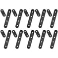 thumbnail image 3 of HOMEMAXS  20 Pcs Straight Angle Plates Raised Wall-mounted Brackets Black, 3 of 8