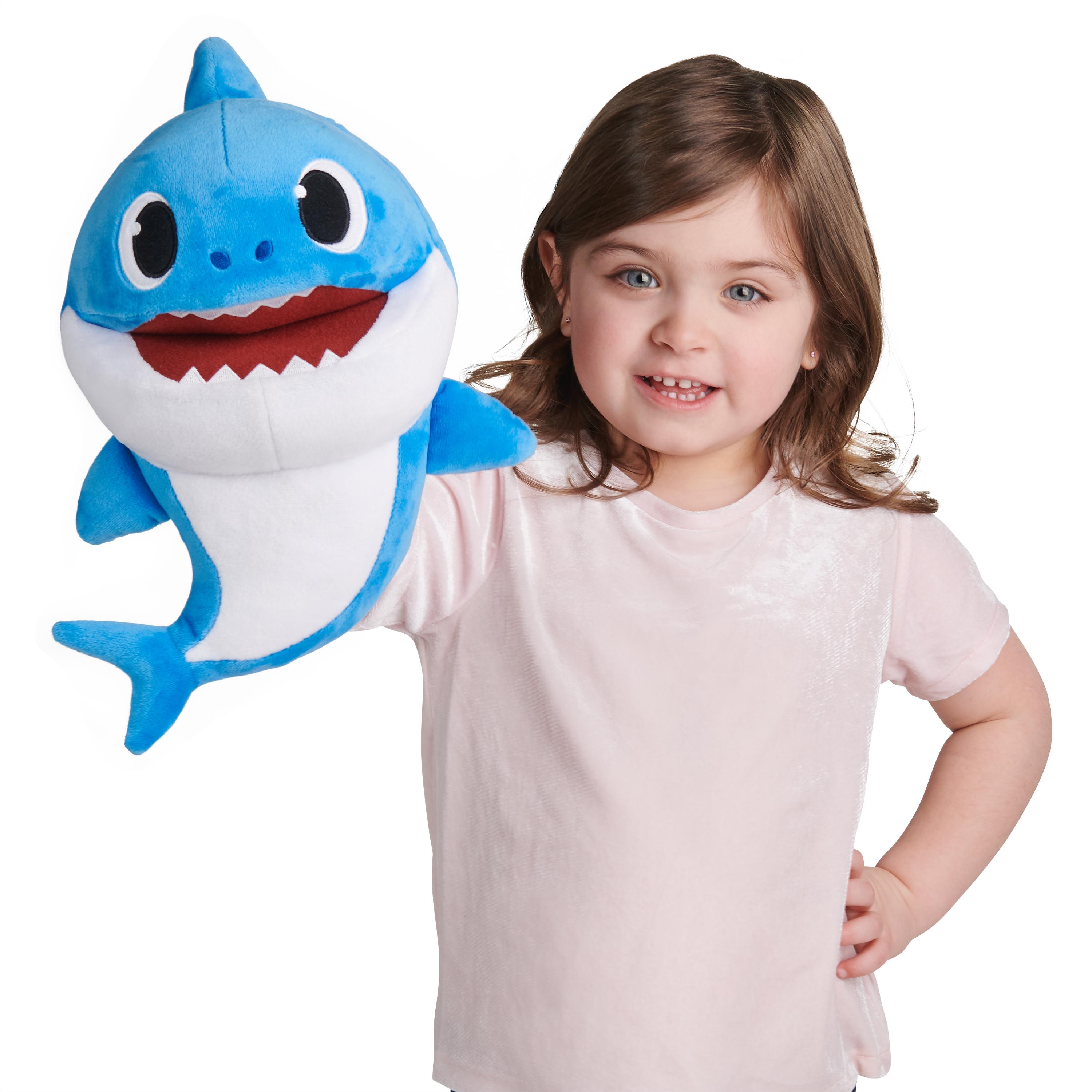 Pinkfong Baby Shark OfficialSong Puppet with Tempo Control - Daddy Shark - Interactive Preschool Plush Toy - By WowWee - image 5 of 8