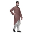 thumbnail image 2 of Atasi Cotton Slub Printed Fashion For Men Asymmetric Button Down Kurta For Men, 2 of 5