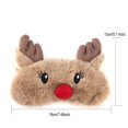 thumbnail image 4 of Cute Sleeping Masks, Soft Fluffy Plush Blindfold Funny Novelty Christmas Rudolph Sleep Masks Eye Cover Eyeshade for Kids Girls Boys Women Men Night Nap Travel Meditation, 4 of 7