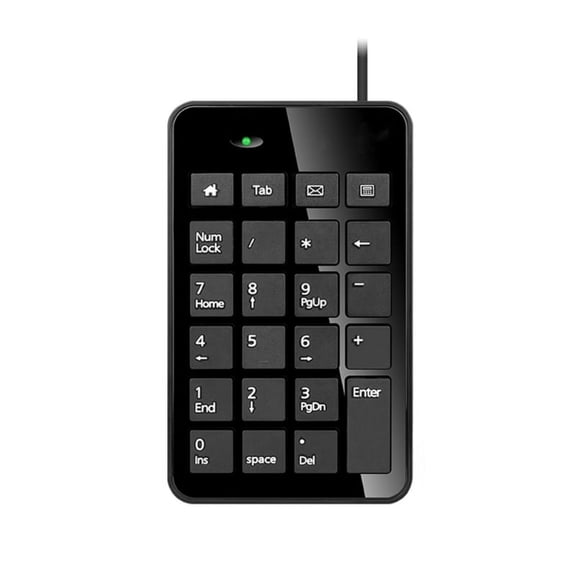 23 Keys Universal Numeric Keypad USB Wired Mini Number Keyboard Keycap For Laptop Desktop PC Computer Digital Numpad