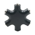 thumbnail image 1 of Snowflake 6 Way 3.5mm Splitter for Audio Earphone Headphone Audio Headset Adapter with Auxiliary Cable (Black), 1 of 4