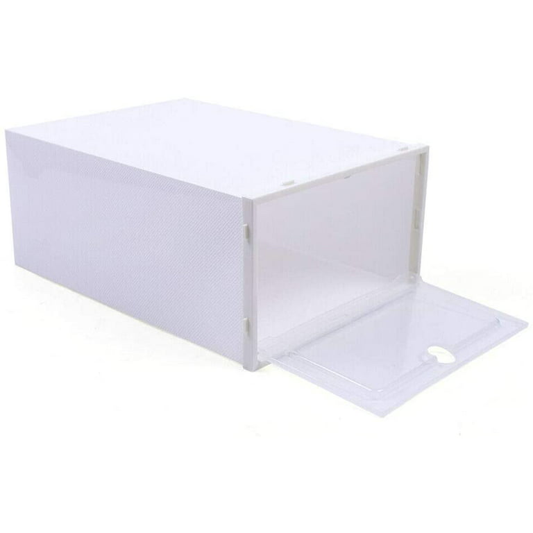 Vppiis Foldable Shoe Storage Boxes with Lids, 6 layers Clear Stackable Shoe  Organizer for Closet Bedroom,Dustproof, Installation Free Flip Type Shoe
