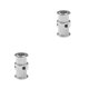 thumbnail image 2 of sweethay Rueda síncrona de aleación de aluminio, 2 cabezales, polea de correa GT2, accesorio para impresora 3D, 2GT-20T-8B 2GT-20T-8B(6MM) 2piezas, 2 of 6