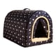 thumbnail image 1 of Cama cueva para gatos, tienda de campaña para mascotas, caseta de invierno portátil, lavable, con funda extraíble, caseta para perros Estrella, 1 of 5