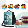 thumbnail image 4 of Disketp Polar Bear On Iceberg Bolsa Térmica Estampada para Almuerzo, Lonchera para Hombres y Mujeres Adultos, 4 of 7