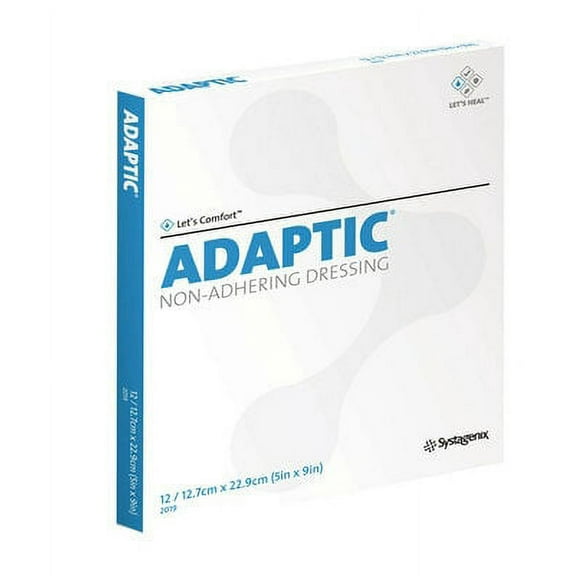 Adaptic Impregnated Non-Adherent Dressing 5 X 9 Inch Cellulose Acetate Mesh Petrolatum Emulsion Sterile, Box of 12 - 2019