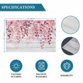 thumbnail image 6 of Pink Eucalyptus Leaves Placemats Set of 6, Summer Botanical Farmhouse Rustic Wood Placemats for Dining Table, Place Mats for Kitchen Tabletop, Waterproof Wipeable Dining Table Mats Set, 6 of 9