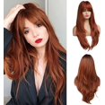thumbnail image 1 of Yanonmyfd Black Wigs for Women Long Wig with Bangs Natural Straight Wigs Synthetic Hair Heat Resistant Wigs for Daily Party Cosplay Wear, 1 of 39