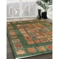 thumbnail image 2 of Ahgly Company Indoor Square Abstract Copper Green Abstract Area Rugs, 5' Square, 2 of 6