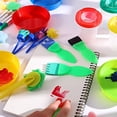 thumbnail image 4 of Pinceles de esponja de pintura Dibujo Dibujo Coloración Pintura educativa Rodillo Craft Toys Cognition Kindergarten Bebé Juguete 30 Piezas kenally  EL005760-00, 4 of 6