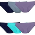 thumbnail image 1 of Fruit Of The Loom Bikini Léger en Microfibre pour Femmes, Lot de 6, 7, Assortis, 1 of 1