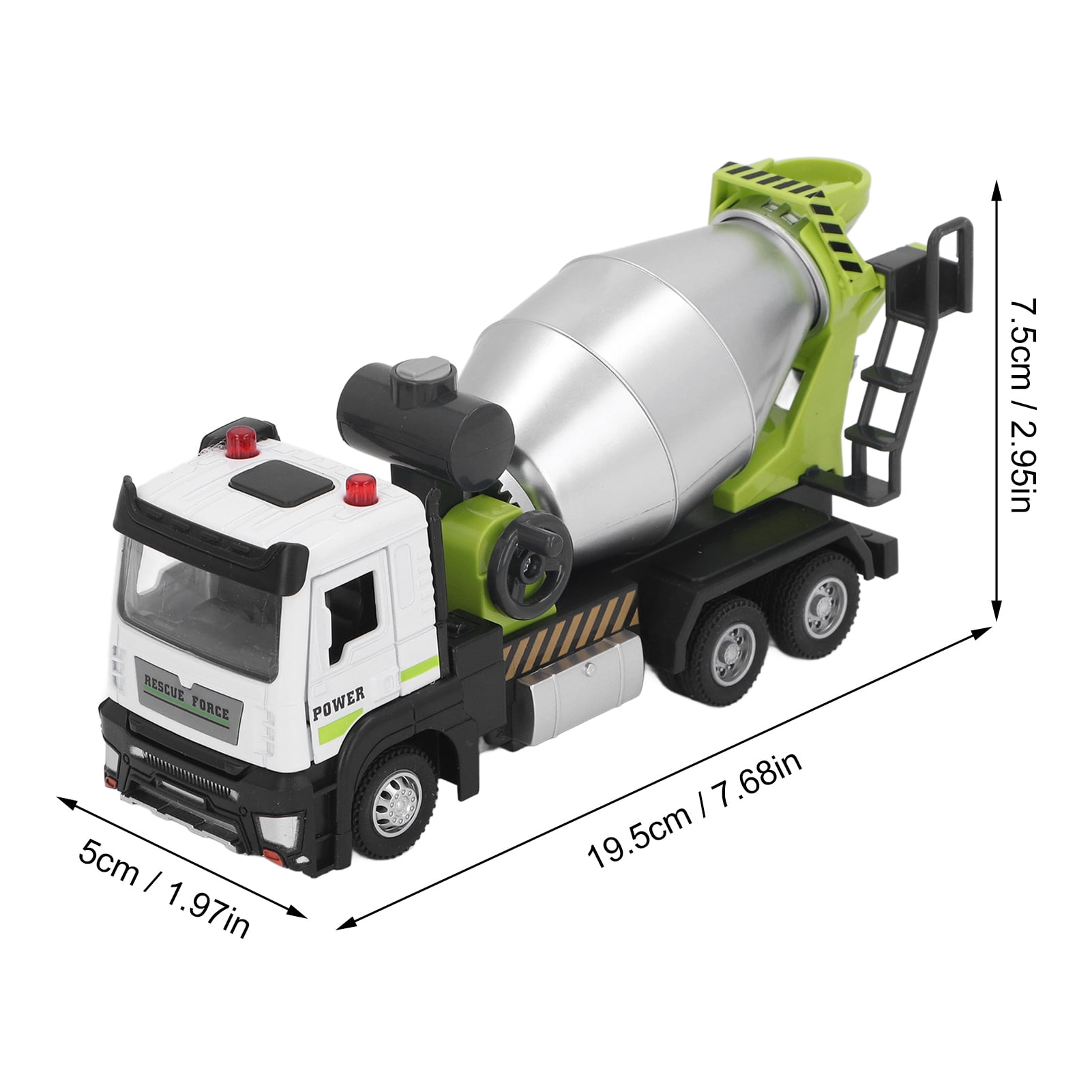 Cement Mixer Truck, 1:32 Wide Application Construction Vehicle