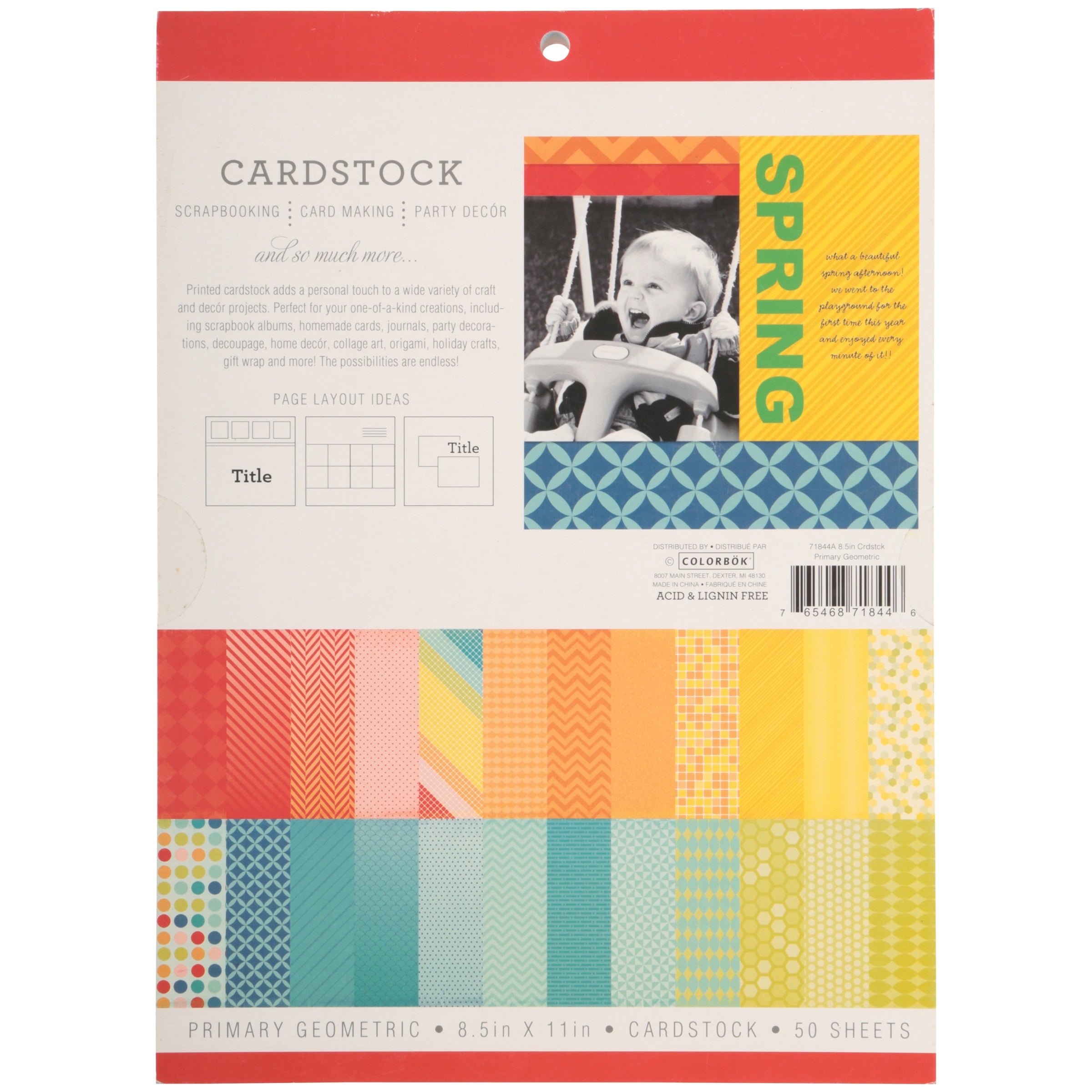 Colored Cardstock for DIY Card Making, Origami, Gift Decor, Education, Office Printing | Harfington, Lemon Yellow / 50pcs
