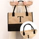 thumbnail image 3 of Bolsa de compras ecológico de yute con costura de de lino impermeable (T) Likrtyny Para Estrenar, 3 of 9