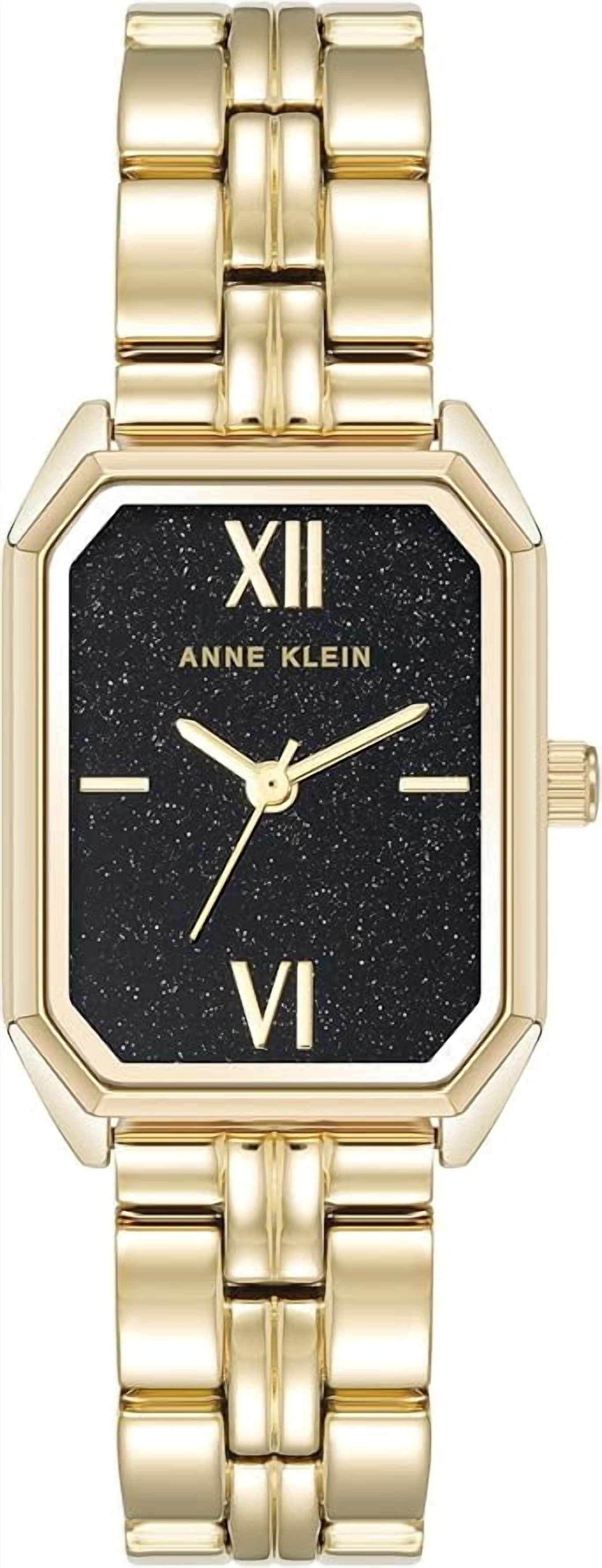 Ladies Anne Klein AK-1868GBST Gold Tone Crystal Bezel Watch and Bracelet NIB Anne Klein Watch and Bracelet Set AK/1868GBST • Price » main image 2