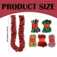 thumbnail image 3 of XJGHHSY 2 Pcs 5 Yard Red Tinsel Garland Christmas Tinsel Garland Xmas Tree Decorations Metallic Twist Streamer for Christmas Tree New Year Holiday Birthday Party Decorations (3" x 197"),Green, 3 of 8