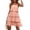 Pink, variant on Women's Casual Tennis Dress Women's Summer Sleeveless Ruffle Tiered Layered Chiffon Pleated A-Line Swing Dress Red L